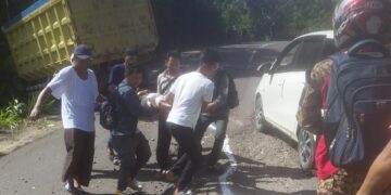 Laka Lantas di Daerah Bukit Selpi Akibat Jalan Rusak   