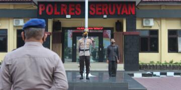 Kapolres Seruyan Sampaikan Arahan Saat Pimpin Apel Pagi Jam Pimpinan