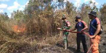 Lima Hektare Lahan Gambut di Wilayah Kota Nanga Bulik Terbakar