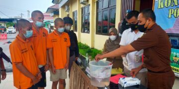 Satres Narkoba Polres Seruyan Musnahkan Shabu 24,52 Gram