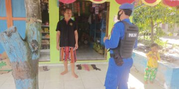 Satpolairud Polres Seruyan Gencar Sosialisasikan Protokol Kesehatan