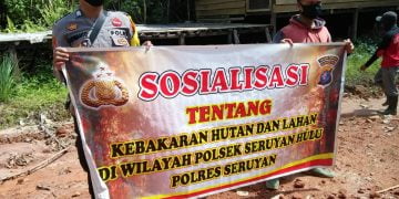 Polsek Seruyan Hulu Giat Sosialisasi Stop Illegal Logging 