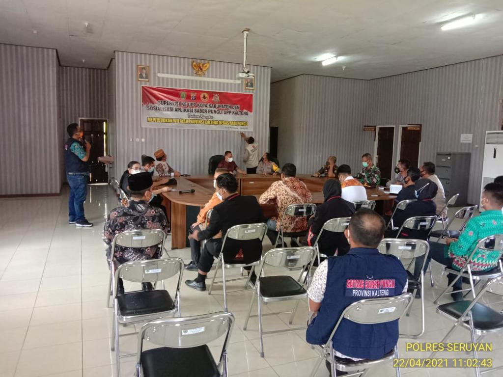 Satgas Saber Pungli Prov. Kalteng Lakukan Supervisi di Seruyan. Foto : Tbn
