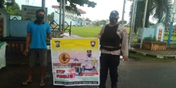 Sat Binmas Seruyan Sapa Masyarakat dan Sosialisasi Sapu Bersih Pungutan Liar