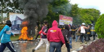 Antisipasi Pendemo Rusuh, Polres Lamandau Gelar Latihan Sispam Kota