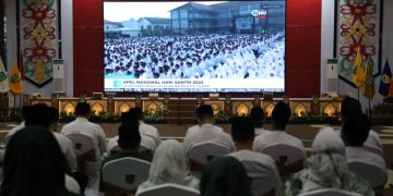 Wagub Kalteng Ikuti Apel Hari Santri Nasional Tahun 2022 Secara Virtual