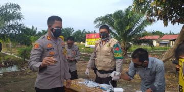 Sejumlah Perwira dan Brigadir Polres Seruyan Ditest Urine