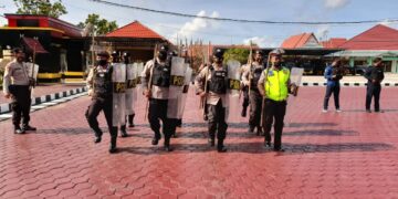 Tingkatkan Kemampuan, Polres Seruyan Rutin Latihan Dalmas