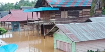 Akibat Hujan Lebat, Tiga Kabupaten di Kalteng Dilanda Banjir