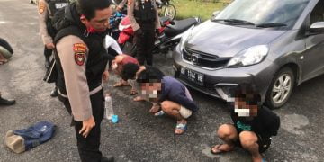 Gelar Balap Liar di Kawasan Tumanggung Tilung, 7 Pemuda Diamankan