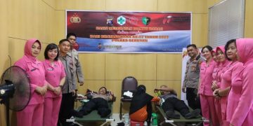Polres Seruyan Bakti Donor Darah dalam Rangka Hari Bhayangkara Ke 77 Tahun 2023