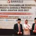 Ketua Bawaslu Lantik Tiga Komisioner Bawaslu Kalteng Periode 2022-2027
