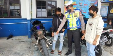 Satlantas Polres  Seruyan Tindak Pengendara Motor Knalpot Brong