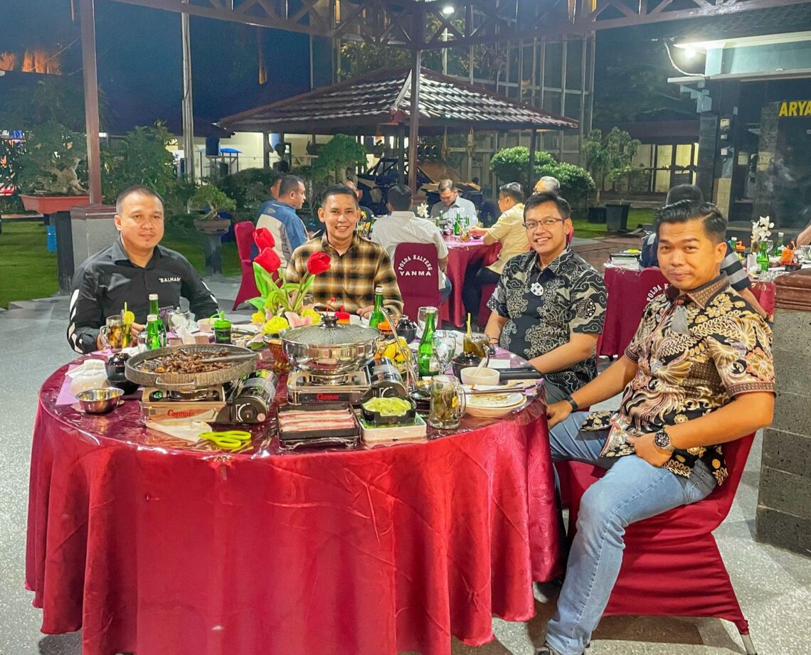 Kapolres Seruyan AKBP Bayu Wicaksono, S.H., S.I.K., M.Si. laksanakan Silahturahmi dengan para Kapolres Jajaran Polda Kalteng, Sabtu malam (23/10/2021). Foto : Tbn