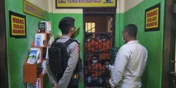 Demi Keamanan Tahanan, Kasat Tahti Rutin Cek Rutan Polres Seruyan