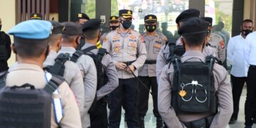 Kapolres Seruyan Pimpin Apel Pemberangkatan Pengamanan di PT CKS