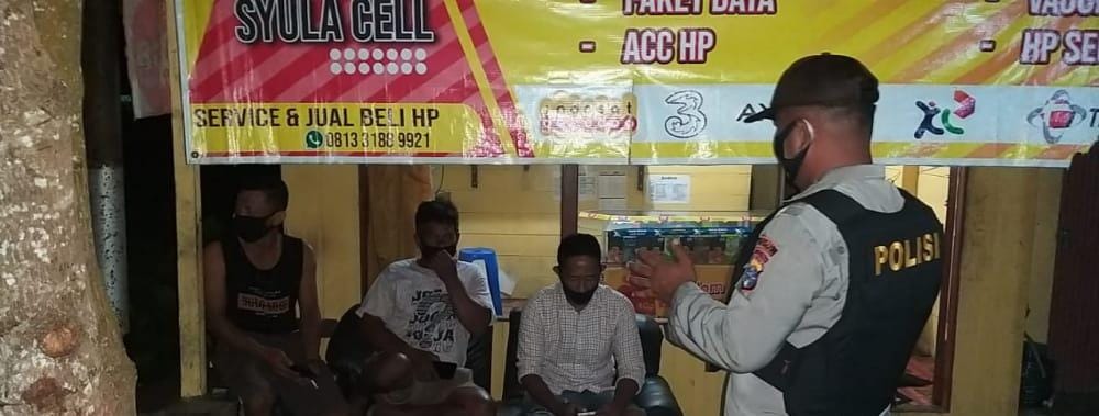 Polsek Seruyan hilir Jajaran Polda Kalteng  Kembali melaksanakan kegiatan KRYD, Sabtu (23/01/2021) malam. Foto : Tbn