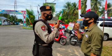 Polsek Seruyan Hilir Rutin Lakukan Sosialisasi Cegah Penyebaran Covid-19