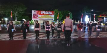 Antisipasi Gangguan Kamtibmas, Polres Seruyan Gelar Apel Siaga