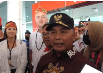 Gubernur Kalteng Sambut Atlit Top Raider Dunia UCI MTB 2022