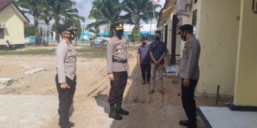 Kapolres Seruyan Cek Bangunan Aspol Bersatu Polsek Seruyan Hilir