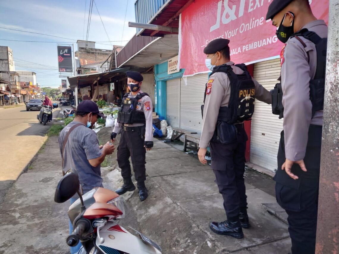 Giat Unit Patroli Sat Samapta Polres Seruyan dalam rangka Harkamtibmas di wilayah Hukum Polres seruyan, Jumat (24/09/2021). Foto : Tbn