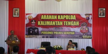 Kapolda Kalteng Beri Arahan Kepada Personil Polres Seruyan