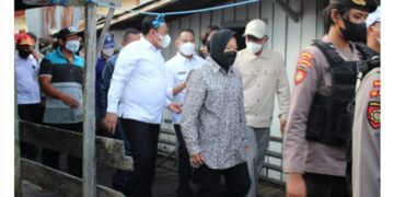 Mensos dan Wagub Tinjau Flamboyan Bawah Palangka Raya