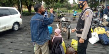 Satpolairud Polres Seruyan Berikan Imbauan Keselamatan Bekerja