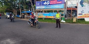 Layani Masyarakat Sat Lantas Polres Seruyan Laksanakan Gatur Pagi