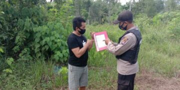 Bersama Cegah Karhutla, Polres Seruyan Sebar Maklumat Kapolda Kalteng