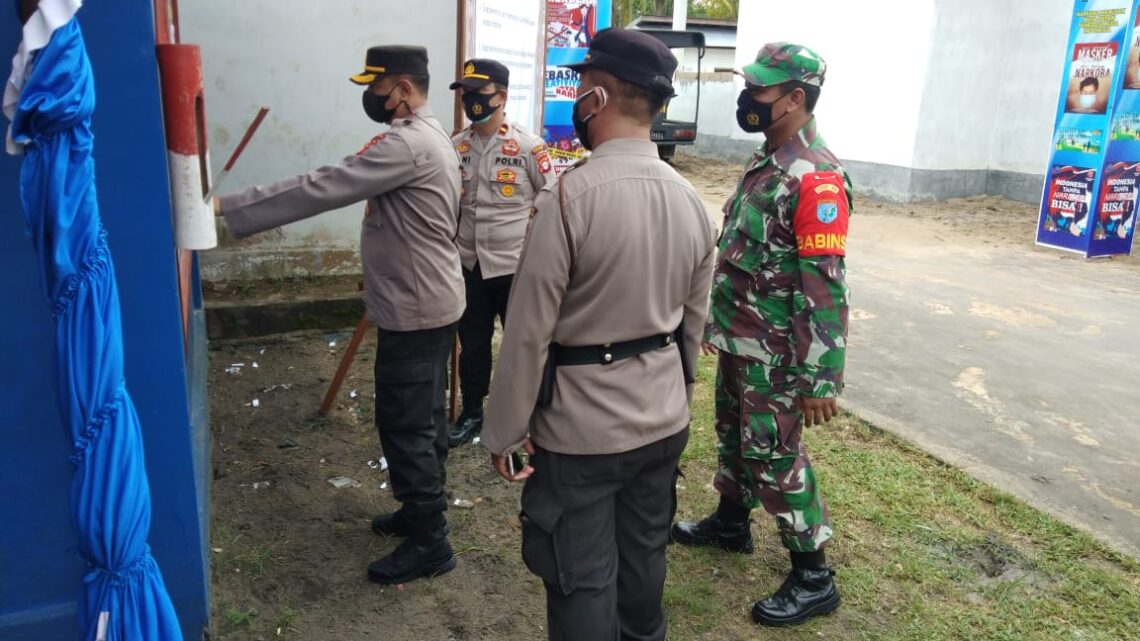 Tim penilai lomba Posko PPKM Mikro dari Direktorat Binmas Polda Kalteng melaksanakan penilaian di Jl.S.Parman Desa Persil Raya, Kec.Seruyan Hilir Kab.Seruyan, Jum'at Siang (25/6/2021). Foto : Tbn