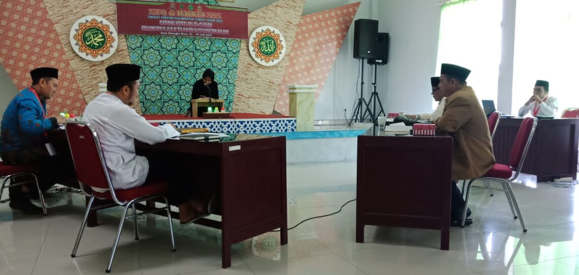Musabaqoh Tilawatil Quran hari pertama Cabang Hafalan Al-Qur’an Golongan 5 Juz + Tilawah dan Golongan 20 Juz, Minggu (24/7/2022). Foto : Ist