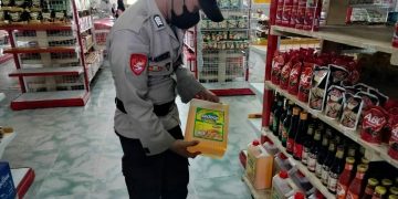 Anggota Polsek Seruyan Hilir Cek dan Kontrol Pasar Saik Kuala Pembuang