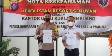Polres Seruyan dan UPBU Kuala Pembuang Gelar Penandatanganan MoU