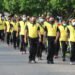 Tingkatkan Imunitas, Kapolres dan Personel Polres Seruyan Laksanakan Olah Raga Bersama