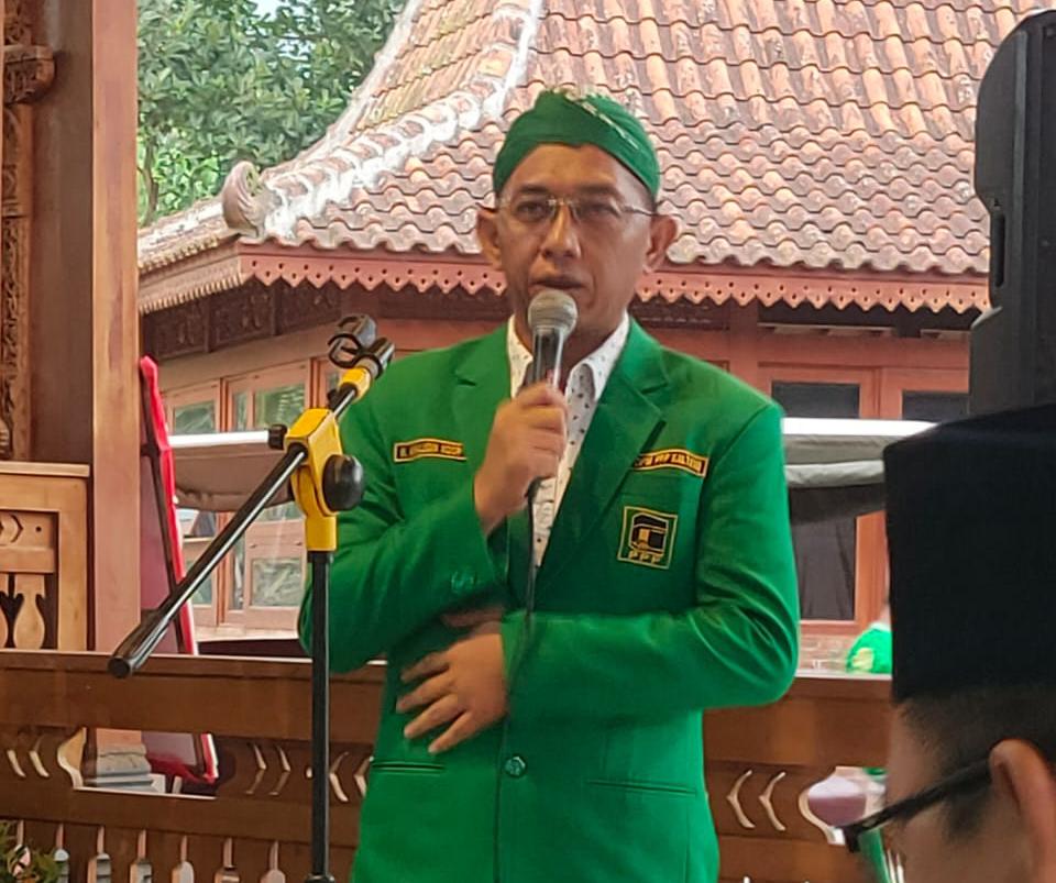 Ketua DPW PPP Kalteng, H.Awaludin Noor saat menyampaikan usulan dalam Rapimnas V PPP di Jogjakarta, Rabu (26/4/2022). Foto : ton