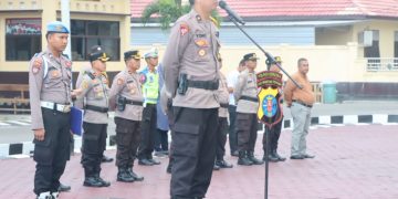 Pimpin Apel Pagi, Kabagops Polres Seruyan Sampaikan Hal Penting