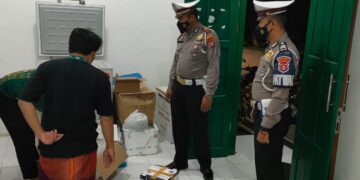 Sat Lantas Polres Seruyan Laksanakan Pengawalan Vaksin Covid-19