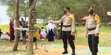 Kapolres Seruyan Ingatkan Tentang Prokes di Objek Wisata