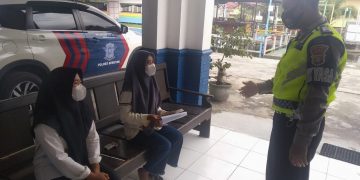 Satlantas Polres Seruyan Himbau Masyarakat Terapkan Prokes Covid-19