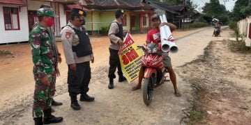 Polsek Seruyan Hulu Melaksanakan Kegiatan Yustisi di Tumbang Manjul