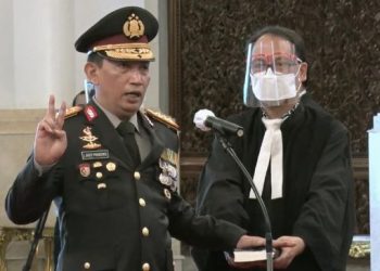 Presiden Jokowi Lantik Listyo Sigit Jadi Kapolri Gantikan Idham Aziz