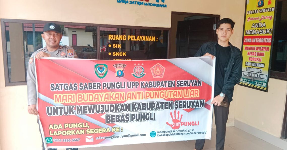 Sosialisasi saber pungli oleh Polsek Seruyan Hilir