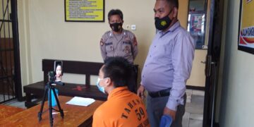 Cegah Covid-19, Polres Seruyan Terapkan Besuk Tahanan Secara Online