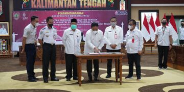 Wagub Tandatangani MoU Antara Pemprov. Kalteng dengan PT. INKA