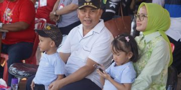 Gubernur Sugianto Sabran Saksikan Pertandingan Beberapa Cabor PORPROV XII 2023