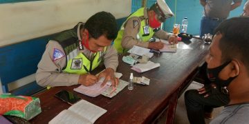 Operasi Patuh Telabang 2020, Satlantas Polres Kapuas Jaring 20 Pelanggar