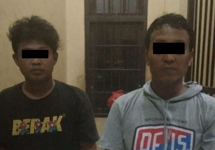 Dua tersangka kepemilikan sabu yang diamankan jajaran Polres Lamandau. Foto : By
