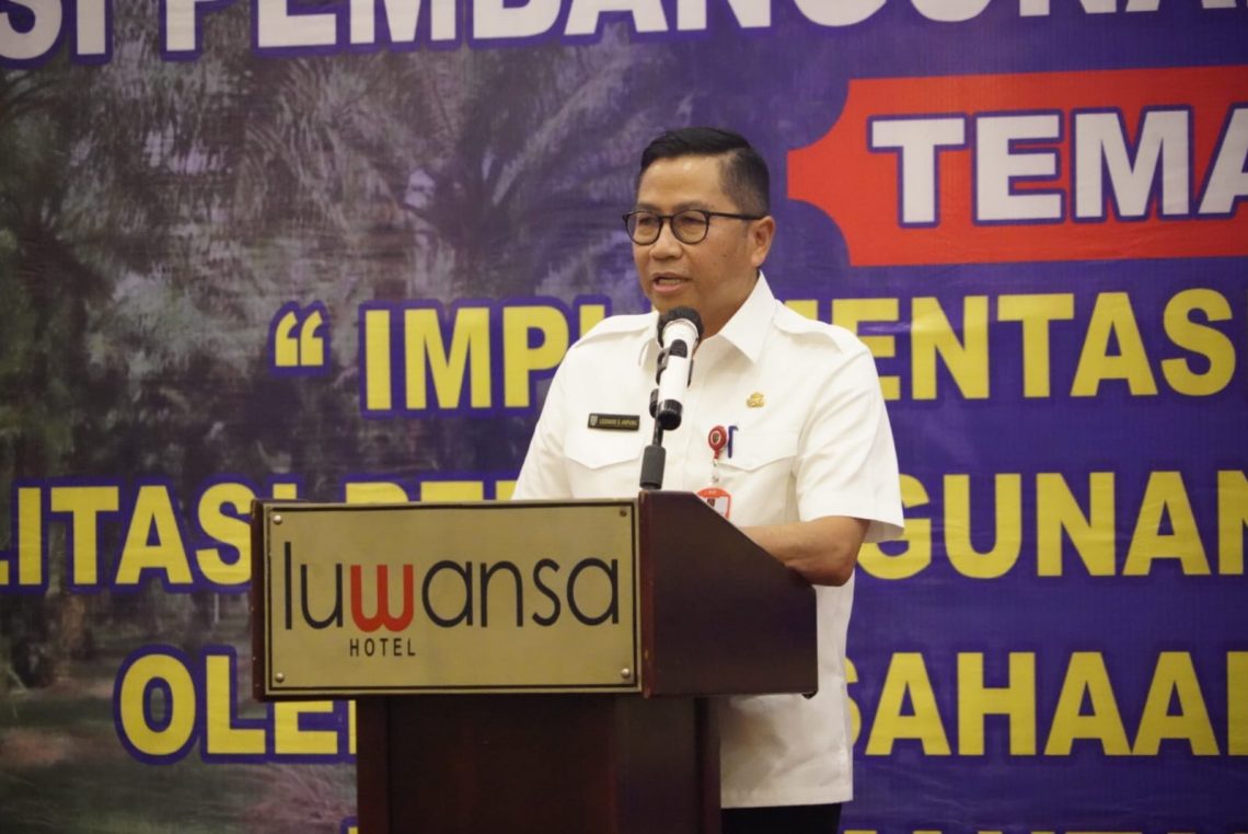 Asisten Ekonomi dan Pembangunan Setda Prov. Kalteng, Leonard S. Ampung